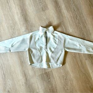 Lululemon Women’s Half Zip XS – Cream / Off White – Mint Condition